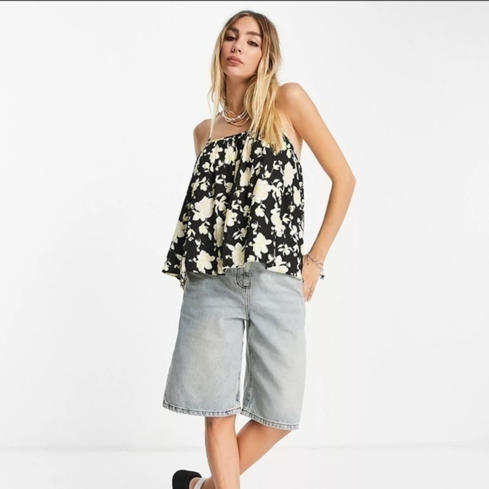 Free People S Small Hot Take Flowy Tank Top Floral Print Medium